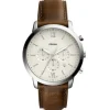 Fossil Montres Montre Cuir<Montre Fossil FS5380 - NEUTRA CHRONO Cuir Marron
