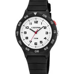 Calypso Montre Garçon<Montre Garçon Bracelet Résine Noir 3 AIGUILLES K5797-4