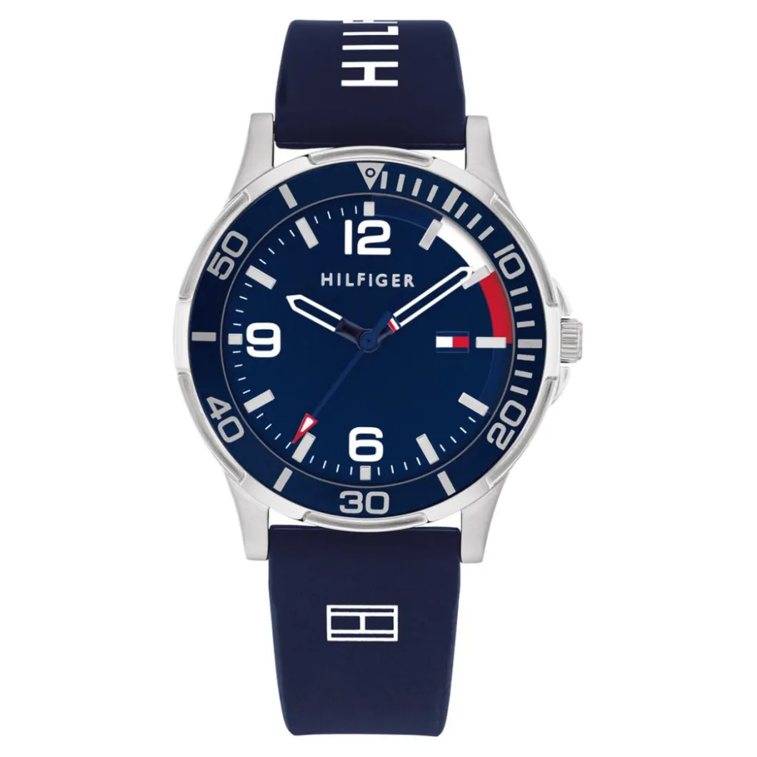 Tommy Hilfiger Montres Montre Garçon<Montre garçon Tommy Hilfiger Opportunity - 1720016 Bracelet Silicone Bleu