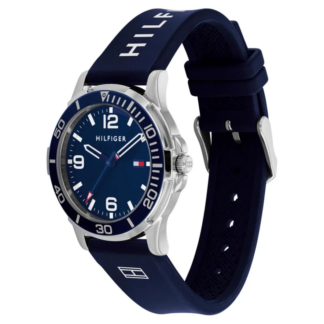 Tommy Hilfiger Montres Montre Garçon<Montre garçon Tommy Hilfiger Opportunity - 1720016 Bracelet Silicone Bleu