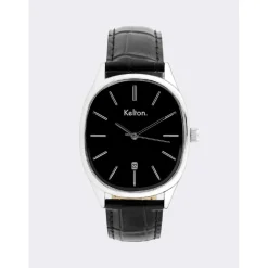 Kelton Montre Cuir|Montre Cuir<Montre Grande Colorama noire