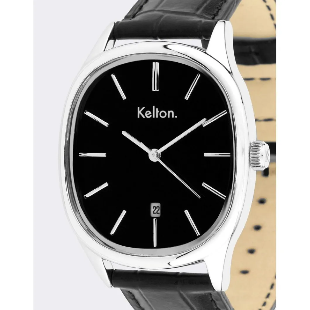 Kelton Montre Cuir|Montre Cuir<Montre Grande Colorama noire