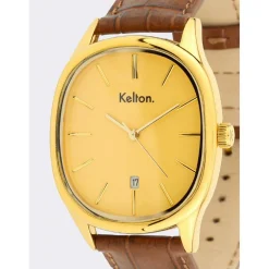 Kelton Montre Cuir|Montre Cuir<Montre Grande Colorama Or