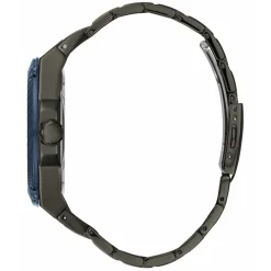 Guess Montre Acier<Montre W1305G3 - LEGACY Boîtier acier canon de fusil brillant lunette acier IP bleue cadran gunmetal multifonction bracelet acier canon de fusil brillant Homme