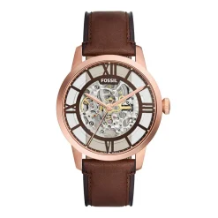 Fossil Montres Montre Cuir|Montre Automatique<Montre Homme Fossil ME3259 - Bracelet Cuir Marron
