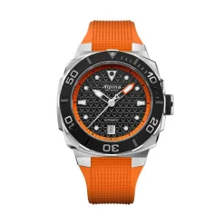 Alpina Montres Montre Automatique<Montre Homme ALPINA Seastrong - AL-525BO3VE6 Bracelet Caoutchouc Orange