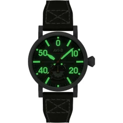 Avi-8 Montre Cuir<Montre Homme Dambuster Chadwick Meca-Quartz - AV-4113-02 Bracelet Cuir Vert