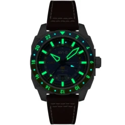 Avi-8 Montre Automatique|Montre Cuir<Montre Homme Hawker Hunter - AV-4122-02 Bracelet Cuir Marron