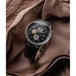 Avi-8 Montre Cuir<Montre Homme Hawker Hurricane Classic Chronograph - AV-4011-0U Bracelet Cuir Gris