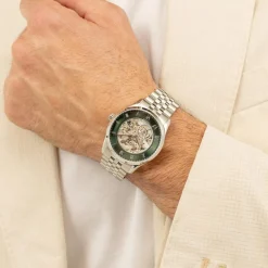 Boss Montre Automatique|Montre Acier<Montre Homme Principle Skeleton - 1514236 Bracelet Acier Argent