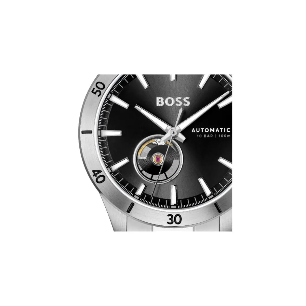 Boss Montre Acier|Montre Automatique<Montre Homme Troper Automatic - 1514202 Bracelet Acier Argent