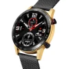 Lotus Montre Acier<Montre Homme Boîtier Doré Montres 01-031 SMARTWATCH L50019-1 - Bracelet Noir