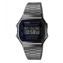 Casio Montre Acier<Montre Homme Collection A168WEGG-1BEF - Bracelet Acier Gris