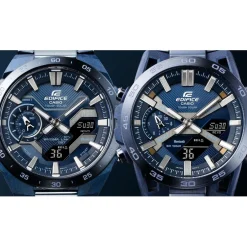 Casio Montre Acier<Montre Homme Edifice - ECB-2000CB-2AEF Bracelet Acier Bleu