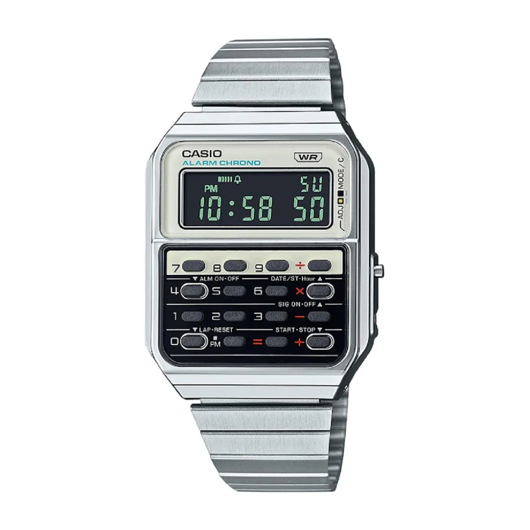 Casio Montre Acier<Montre Homme Vintage Edgy - CA-500WE-7BEF Bracelet Acier