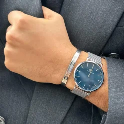 Daniel Wellington Montres Montre Acier<Montre Homme Daniel Wellington Sterling - DW00100628 Bracelet Acier Argent