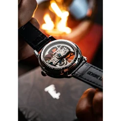 Earnshaw Montre Automatique|Montre Cuir<Montre Homme Cornwall Bridge Automatic - ES-8287-01 Bracelet Cuir Bleu