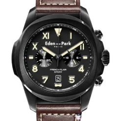 Eden Park montres Montre Cuir<Montre Homme Eden Park - EP37650G447 Bracelet Cuir Bleu