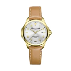 Eden Park montres Montre Cuir<Montre Homme Eden Park Club - EP19201P12MI Bracelet Cuir Beige