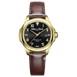 Eden Park montres Montre Cuir<Montre Homme Eden Park Club - EP12201P14BR Bracelet Cuir Marron