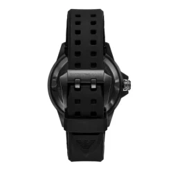 Emporio Armani Montres Montre Automatique<Montre Homme Emporio Armani Sea Explorer - AR60085 Bracelet Silicone Noir
