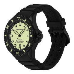 Emporio Armani Montres Montre Automatique<Montre Homme Emporio Armani Sea Explorer - AR60085 Bracelet Silicone Noir