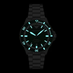 Emporio Armani Montres Montre Automatique<Montre Homme Emporio Armani Sea Explorer - AR60080 Bracelet Acier Argenté