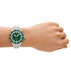 Emporio Armani Montres Montre Automatique<Montre Homme Emporio Armani Sea Explorer - AR60080 Bracelet Acier Argenté