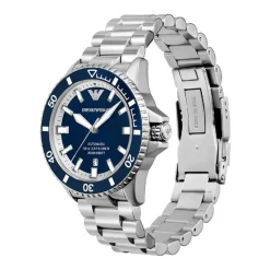 Emporio Armani Montres Montre Automatique<Montre Homme Emporio Armani Sea Explorer - AR60079 Bracelet Acier Argenté