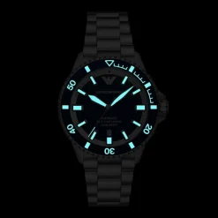 Emporio Armani Montres Montre Automatique<Montre Homme Emporio Armani Sea Explorer - AR60079 Bracelet Acier Argenté