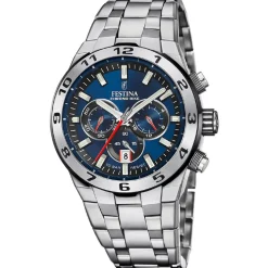 Festina Montre Acier<Montre Homme - F20670-1 Bracelet Acier Argent