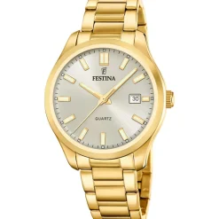 Festina Montre Acier<Montre Homme Acero Clasico - F20740-1 Bracelet Acier Doré