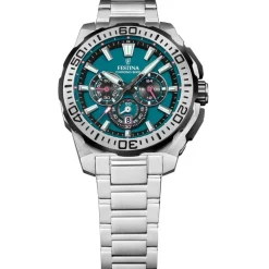 Festina Montre Acier<Montre Homme Chrono Bike - F20724-6 Bracelet Acier Argent