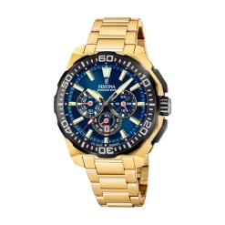 Festina Montre Acier<Montre Homme Chrono Bike - F20727-1 Bracelet Acier Doré