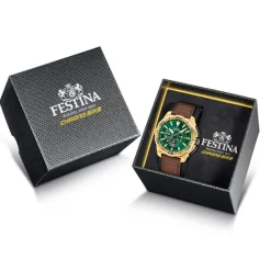 Festina Montre Cuir<Montre Homme Chrono Bike - F20728-2 Bracelet Cuir Marron