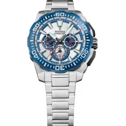 Festina Montre Acier<Montre Homme Chrono Bike - F20724-1 Bracelet Acier Argent