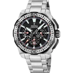 Festina Montre Acier<Montre Homme Chrono Bike - F20724-7 Bracelet Acier Argent