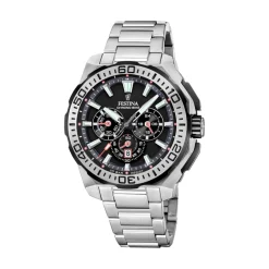 Festina Montre Acier<Montre Homme Chrono Bike - F20724-7 Bracelet Acier Argent
