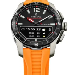 Festina Montre Connectée<Montre Homme Connected - F23000-D Bracelet Résine Orange