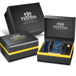 Festina Montre Acier<Montre Homme Special Editions - F20729-1 Bracelet Acier Bleu