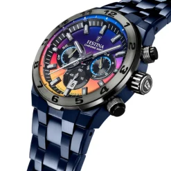 Festina Montre Acier<Montre Homme Special Editions - F20709-1 Bracelet Acier Bleu