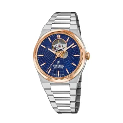 Festina Swiss Made Montre Acier|Montre Automatique<Montre Homme Automatico - F20061-2 Bracelet Acier Argent