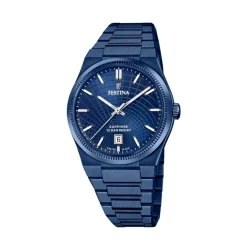 Festina Swiss Made Montre Acier<Montre Homme Rive Collection - F20078-1 Bracelet Acier Bleu