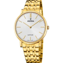 Festina Swiss Made Montre Acier<Montre Homme Classiques Acier - F20046-2 Bracelet Acier Doré