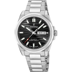 Festina Swiss Made Montre Acier<Montre Homme Classiques Acier - F20073-5 Bracelet Acier Argent