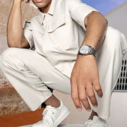 Festina Swiss Made Montre Acier<Montre Homme Rive Collection - F20051-1 Bracelet Acier Argent