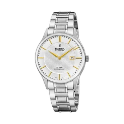 Festina Swiss Made Montre Acier<Montre Homme Classiques Acier - F20067-2 Bracelet Acier Argent