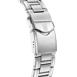 Festina Swiss Made Montre Acier<Montre Homme Chrono - F20042-1 Bracelet Acier Argent