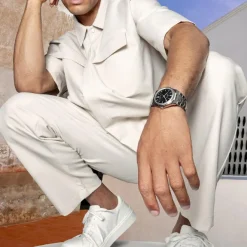 Festina Swiss Made Montre Acier<Montre Homme Rive Collection - F20051-6 Bracelet Acier Argent