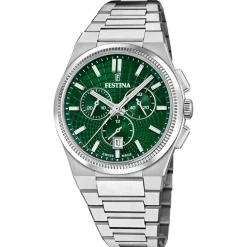 Festina Swiss Made Montre Acier<Montre Homme Rive Collection - F20059-3 Bracelet Acier Argent